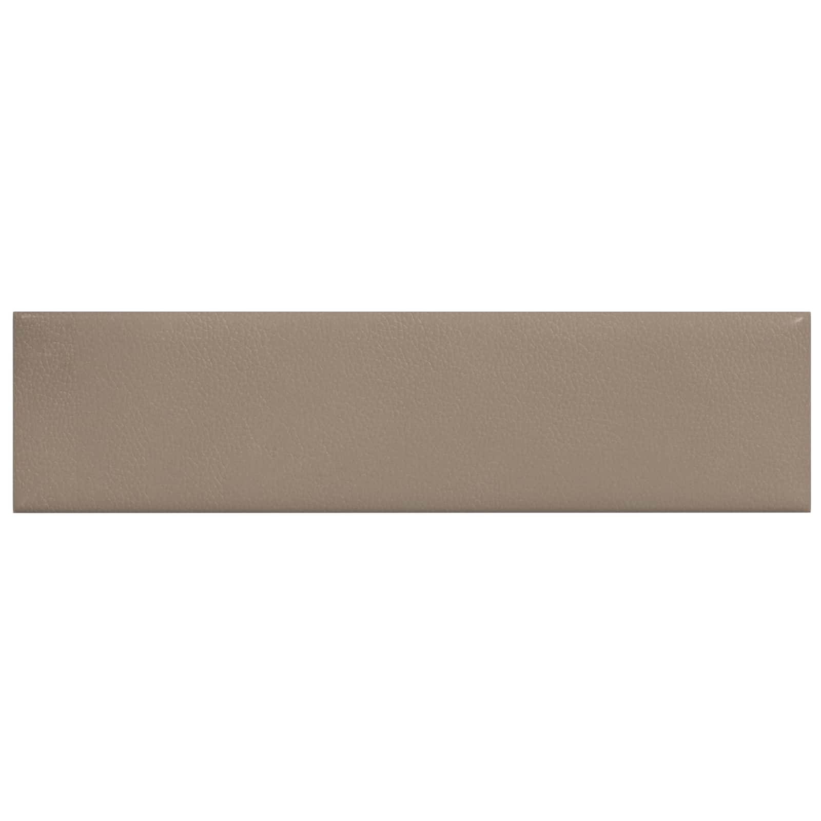 Zidna uzglavlja 12 pcs Boja cappuccina 60 x 15 cm tkanina