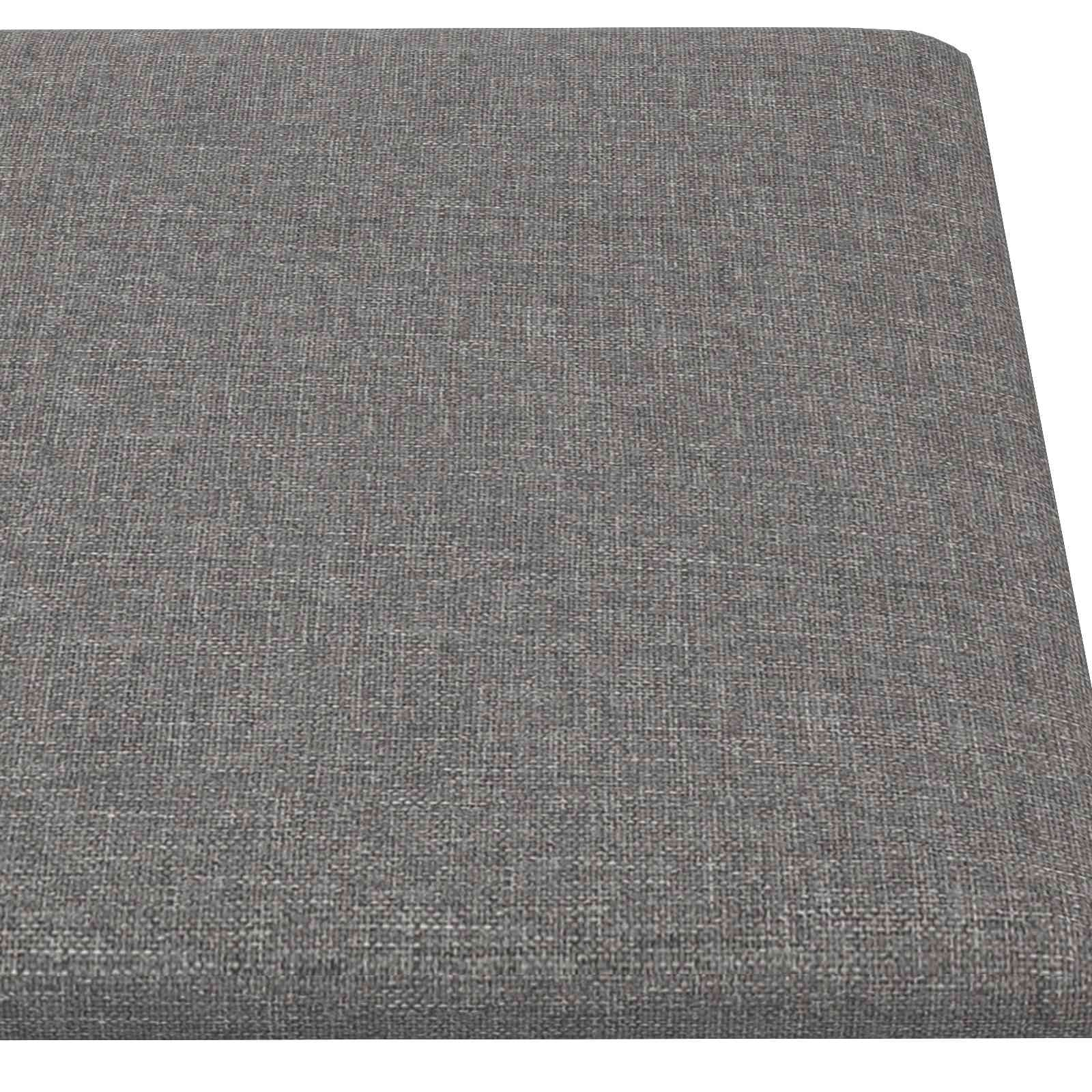 Zidna uzglavlja 12 pcs Svijetlo siva 60 x 30 cm tkanina