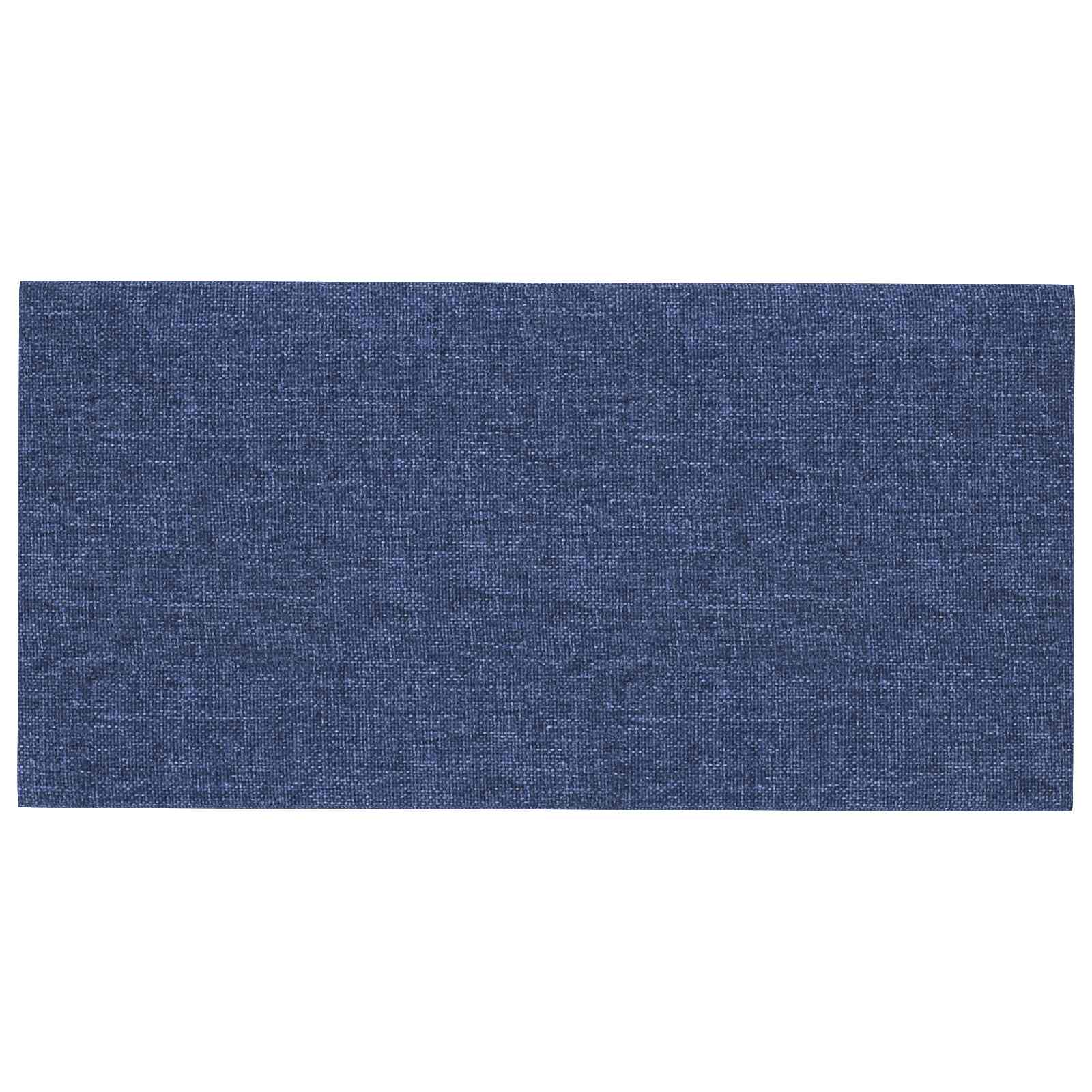 Zidna uzglavlja 12 pcs Plava 60 x 30 cm tkanina