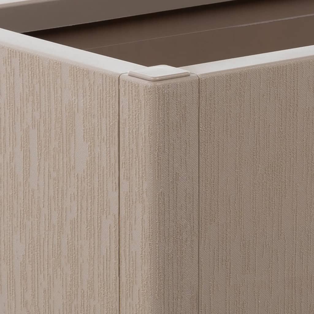 Vrtna sadilica s rešetkom svjetlosmeđa 80 x 36 x 140 cm PP