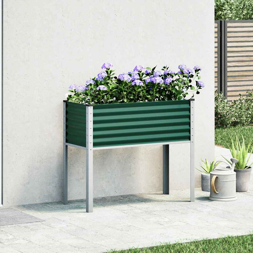 Vrtna žardinjera Zelena 100x45x90 cm Čelična