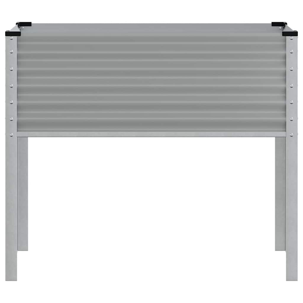 Vrtna sadilica siva 100x45x90 cm čelična