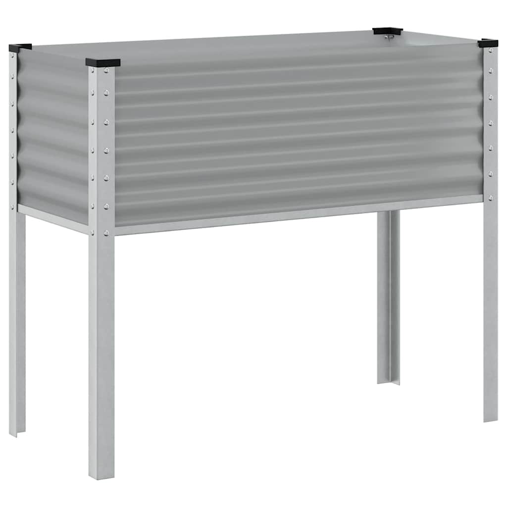 Vrtna sadilica siva 100x45x90 cm čelična