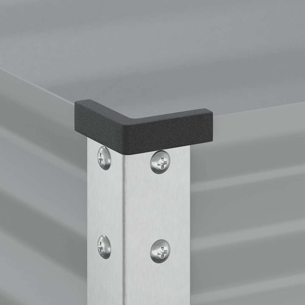Vrtna sadilica siva 100x45x90 cm čelična