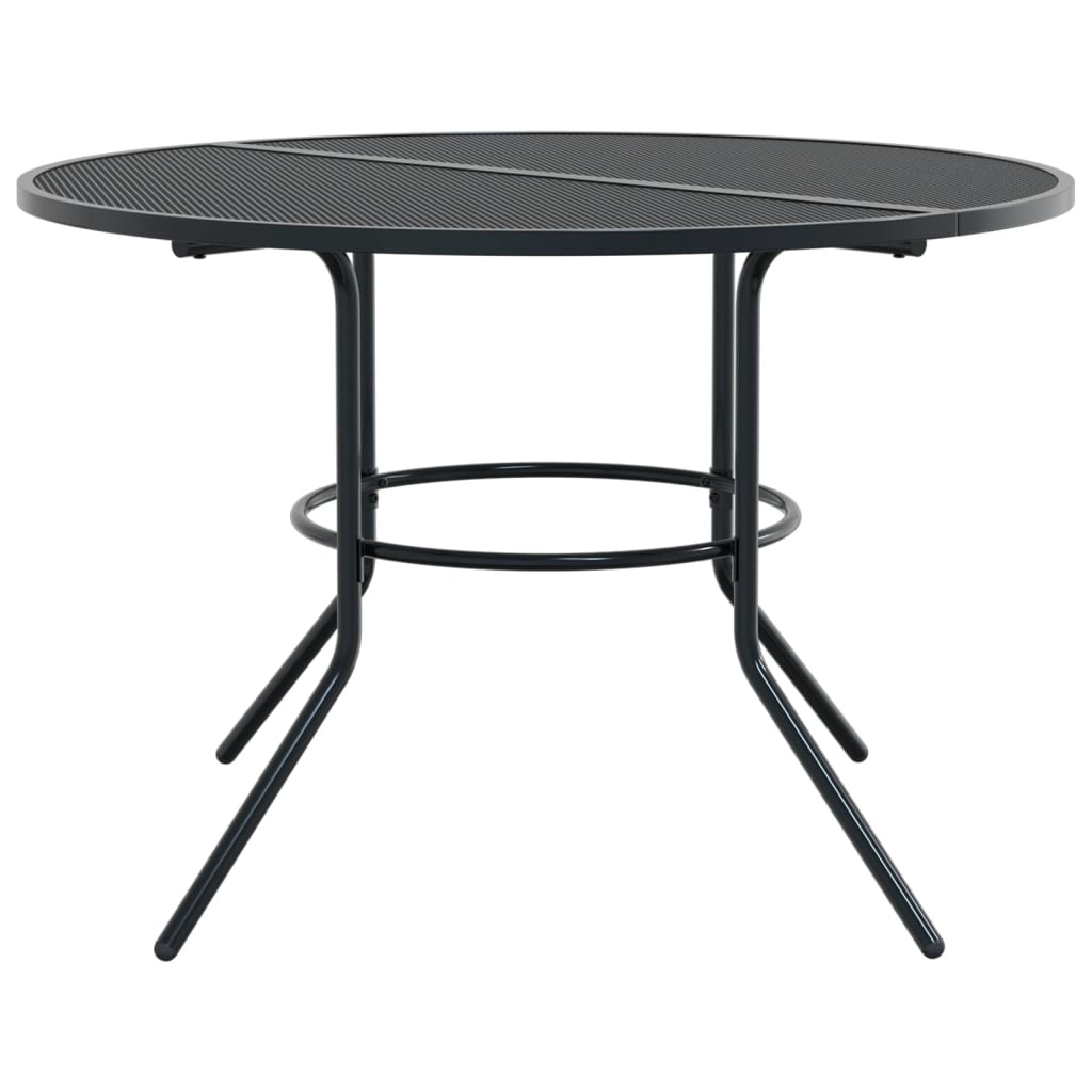 Okrugli stol za terasu antracit Ø110x72,5 cm čelični