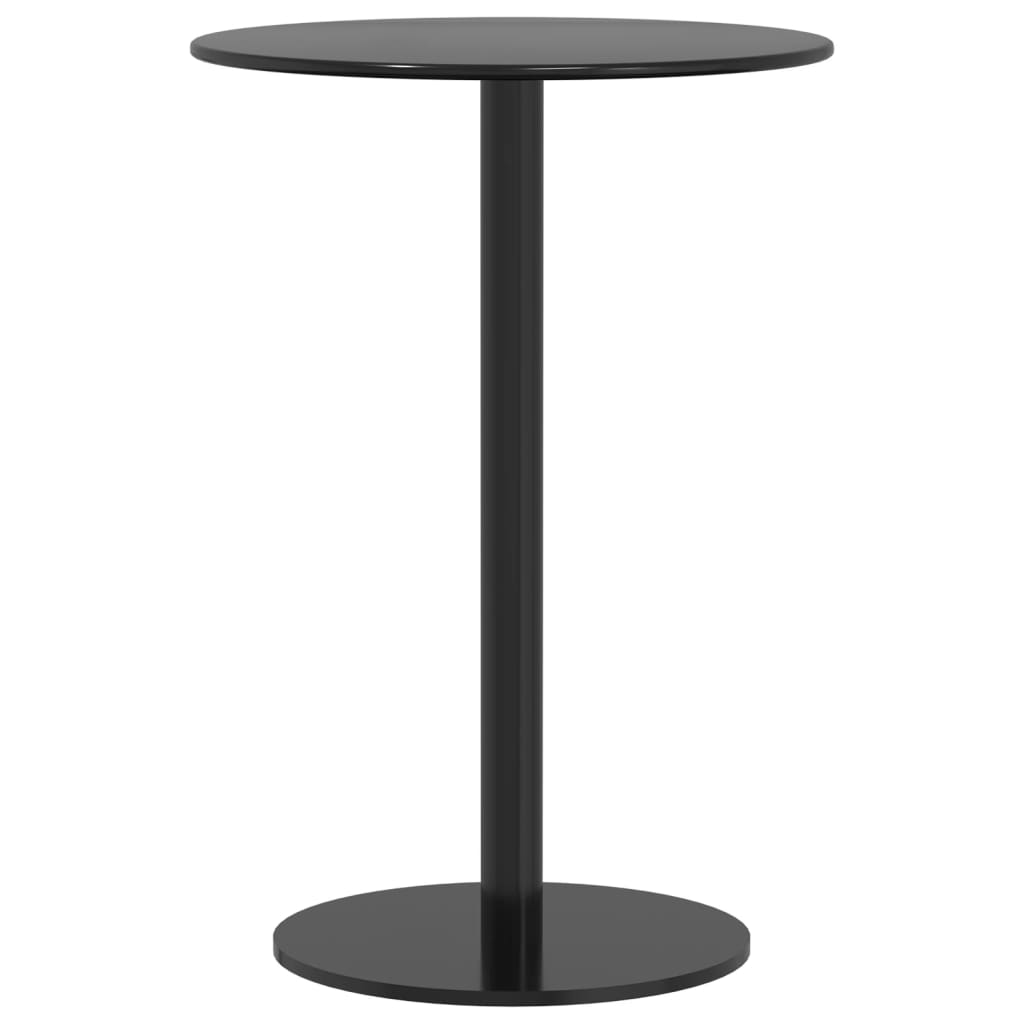 Vrtni stol okrugli crni Ø 50 x 72 cm čelični