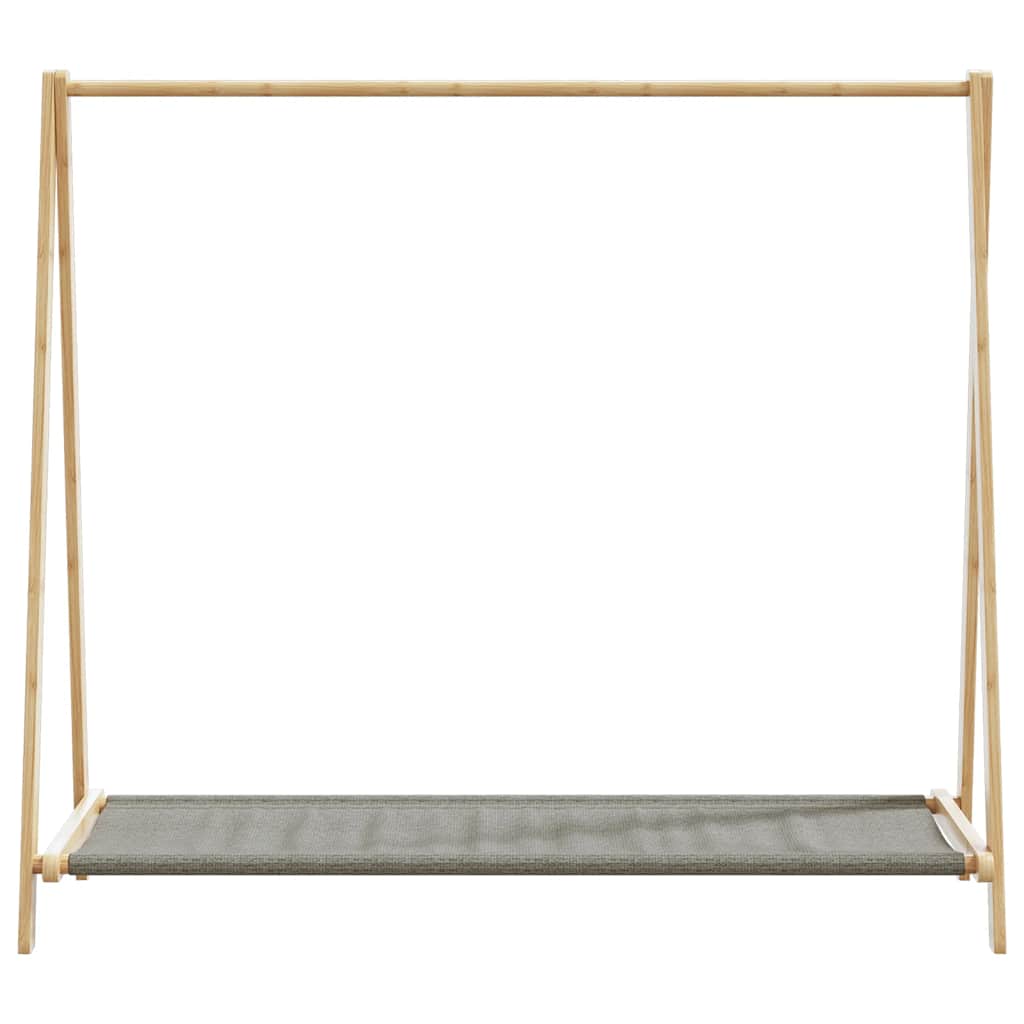 Stalak za odjeću s policama 106x34x102 cm od bambusa
