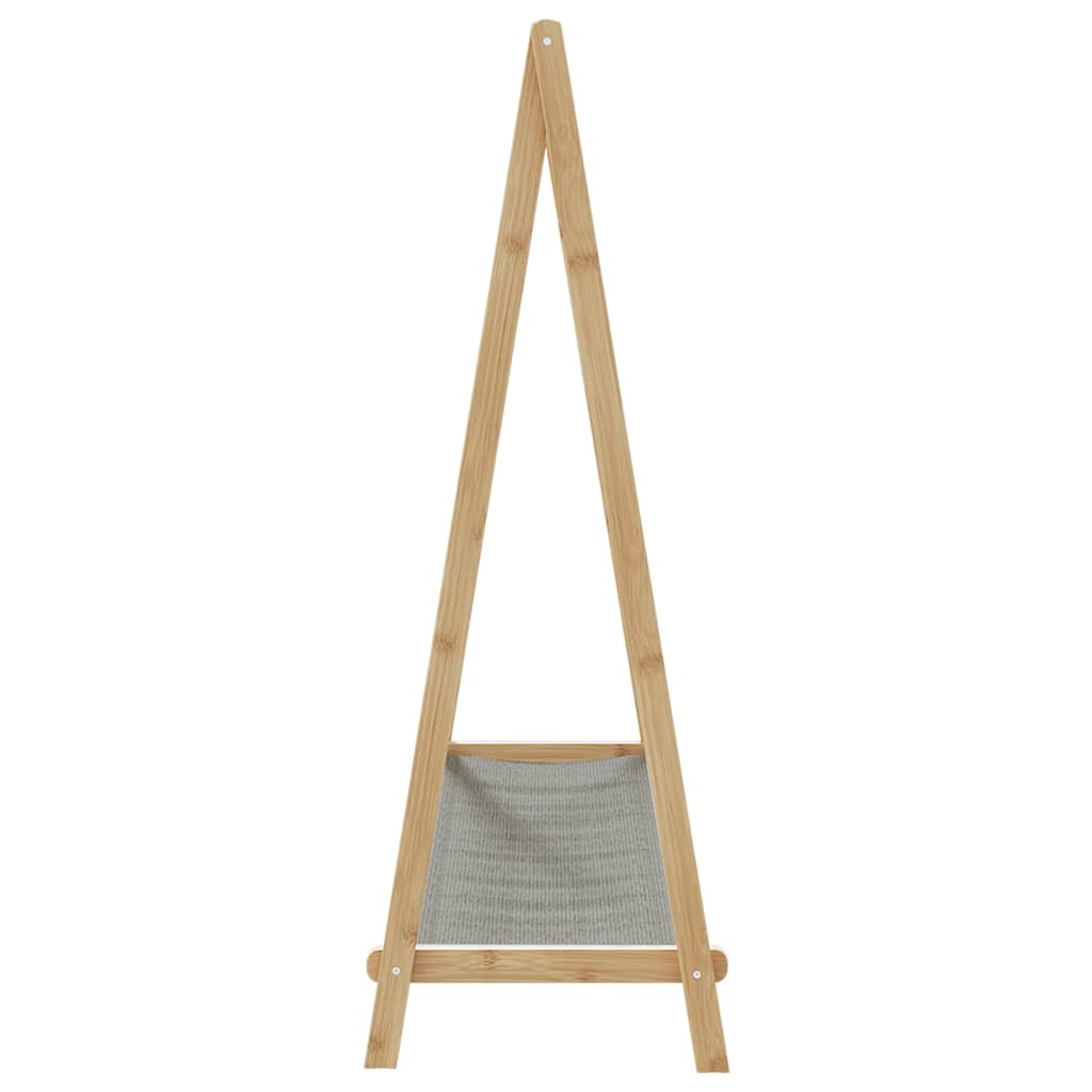 Stalak za odjeću s policama 106x34x102 cm od bambusa