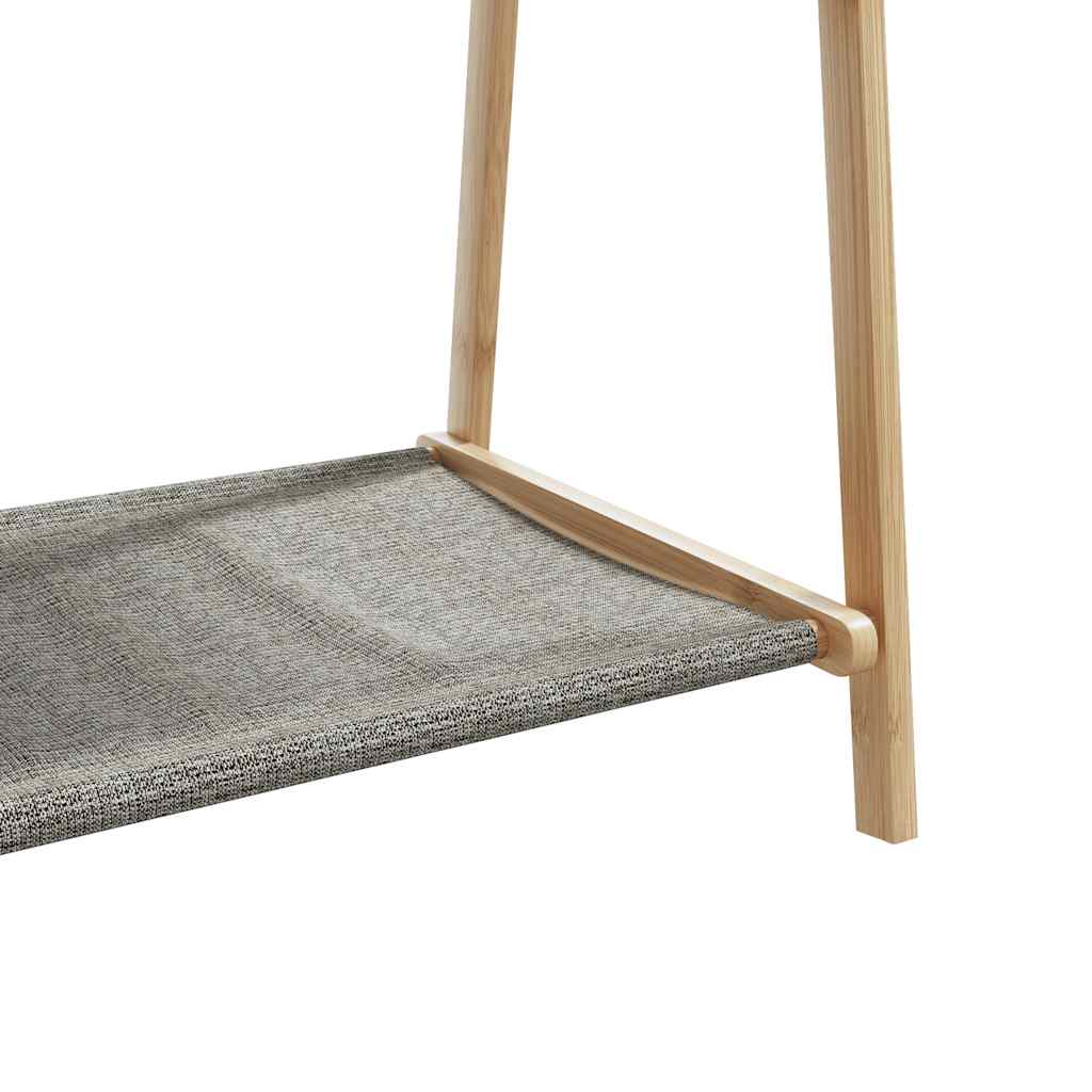 Stalak za odjeću s policama 106x34x102 cm od bambusa