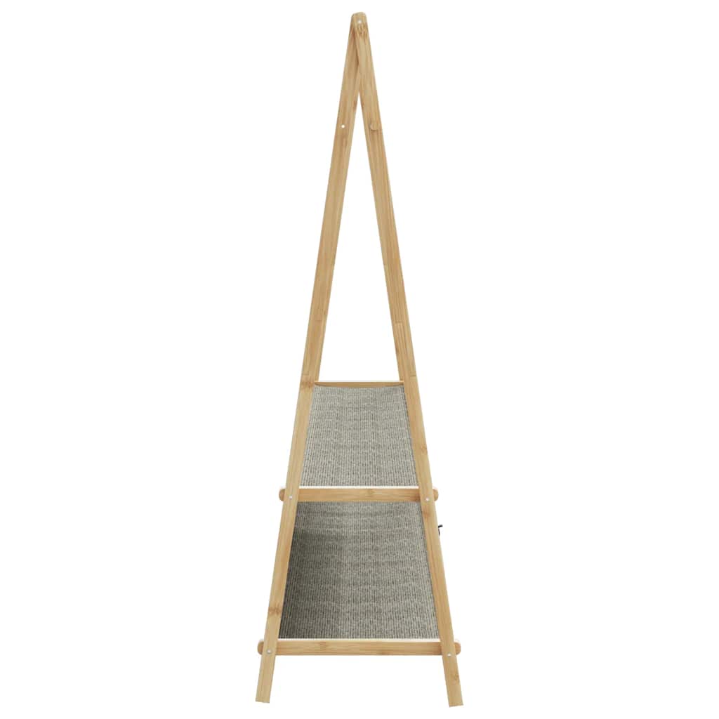 Stalak za odjeću s policama 132x45,5x150,5 cm od bambusa