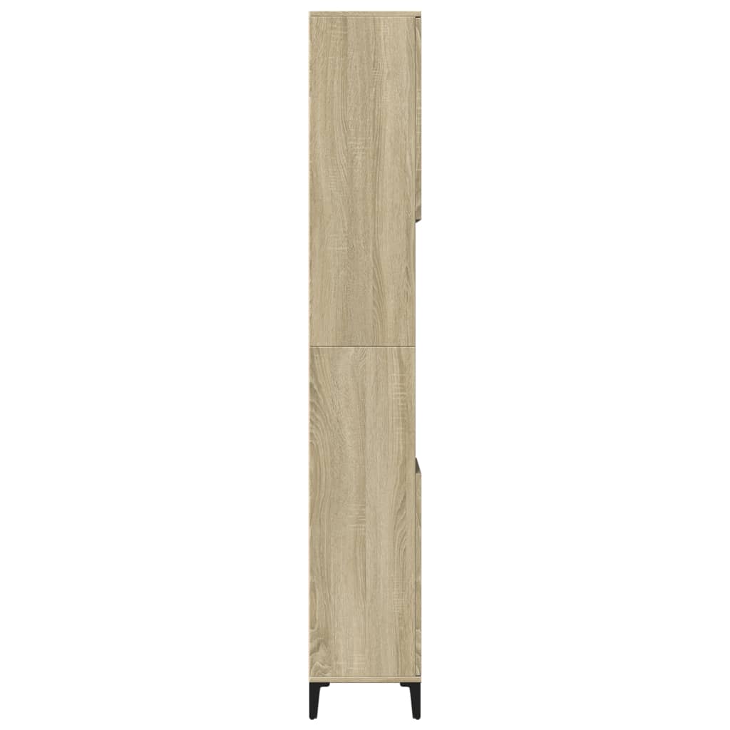 Kupaonski ormarić boja hrasta 30x30x190 cm konstruirano drvo