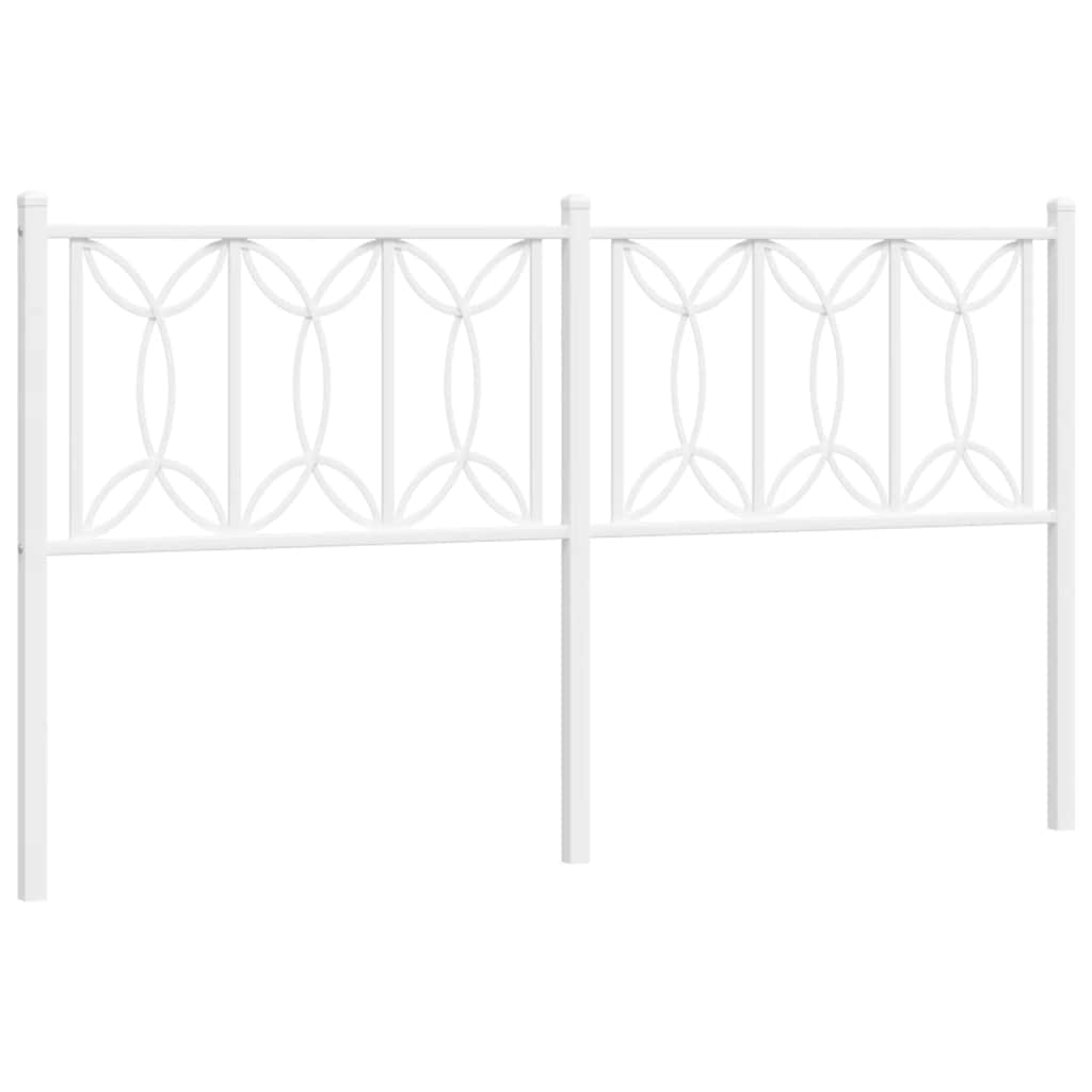 Metalno zamjensko uzglavlje bijelo 150 cm