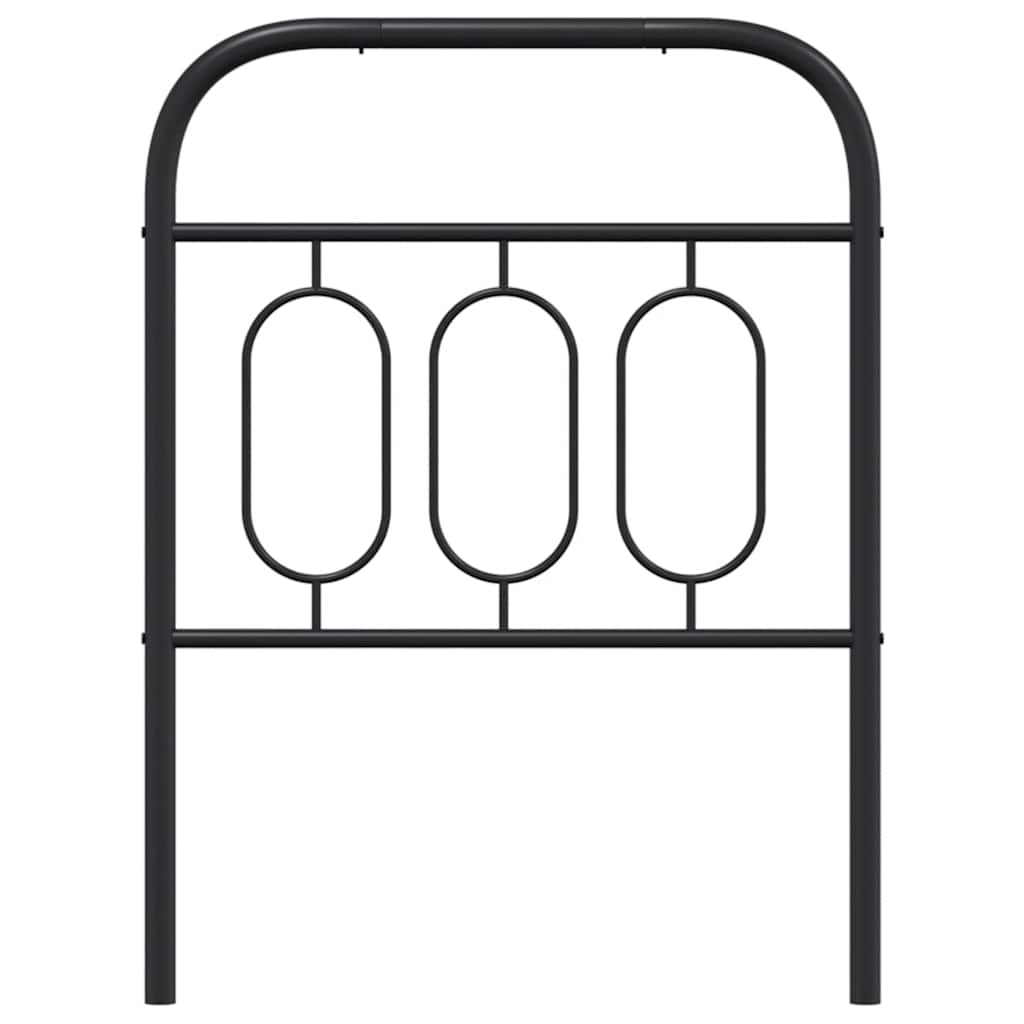 Metalno zamjensko uzglavlje crno 75 cm