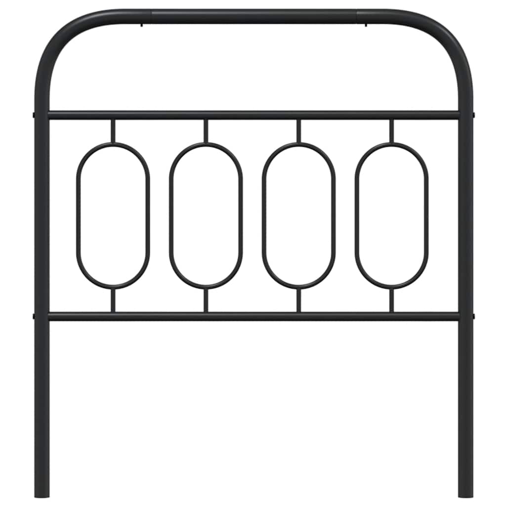 Metalno zamjensko uzglavlje crno 90 cm