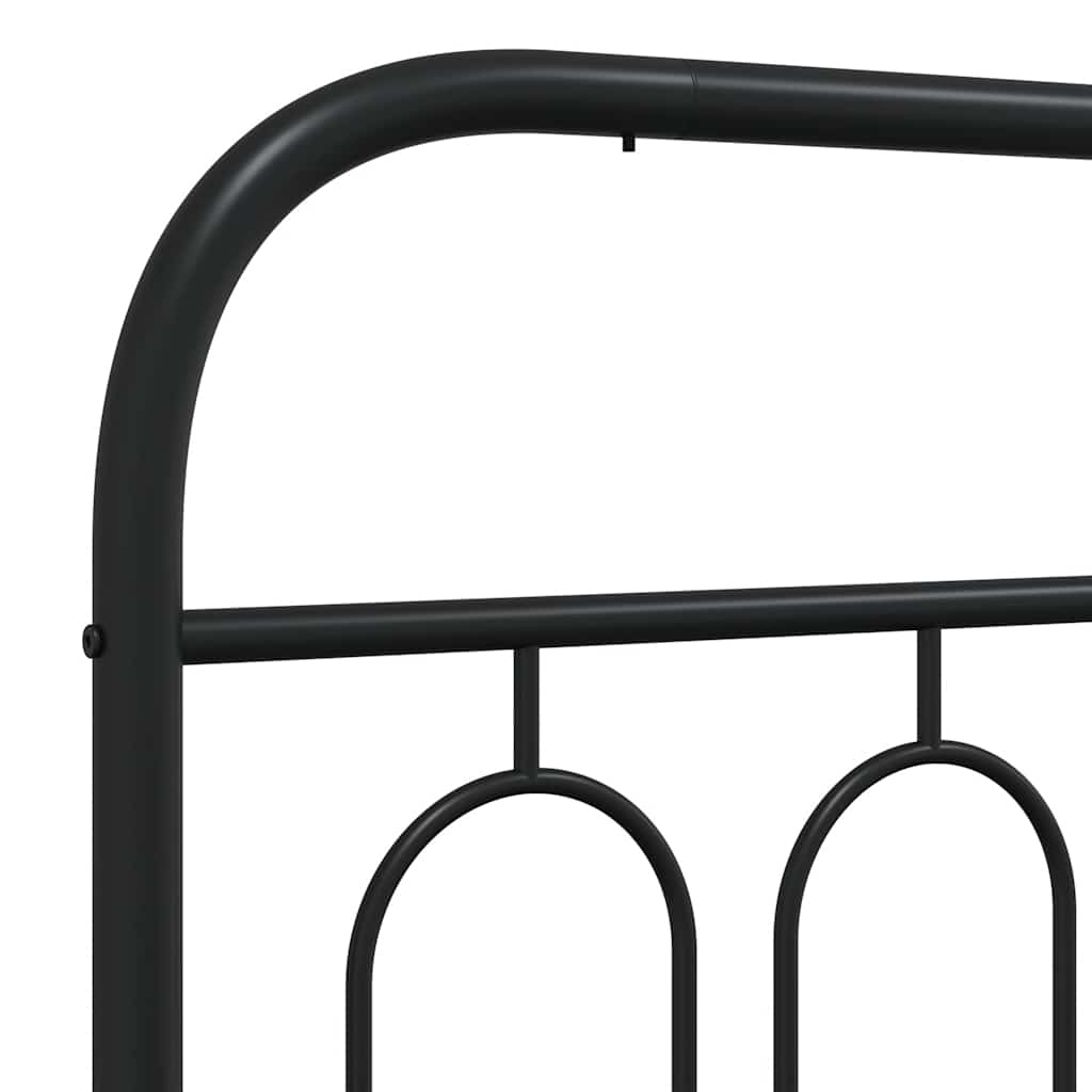 Metalno zamjensko uzglavlje crno 107 cm