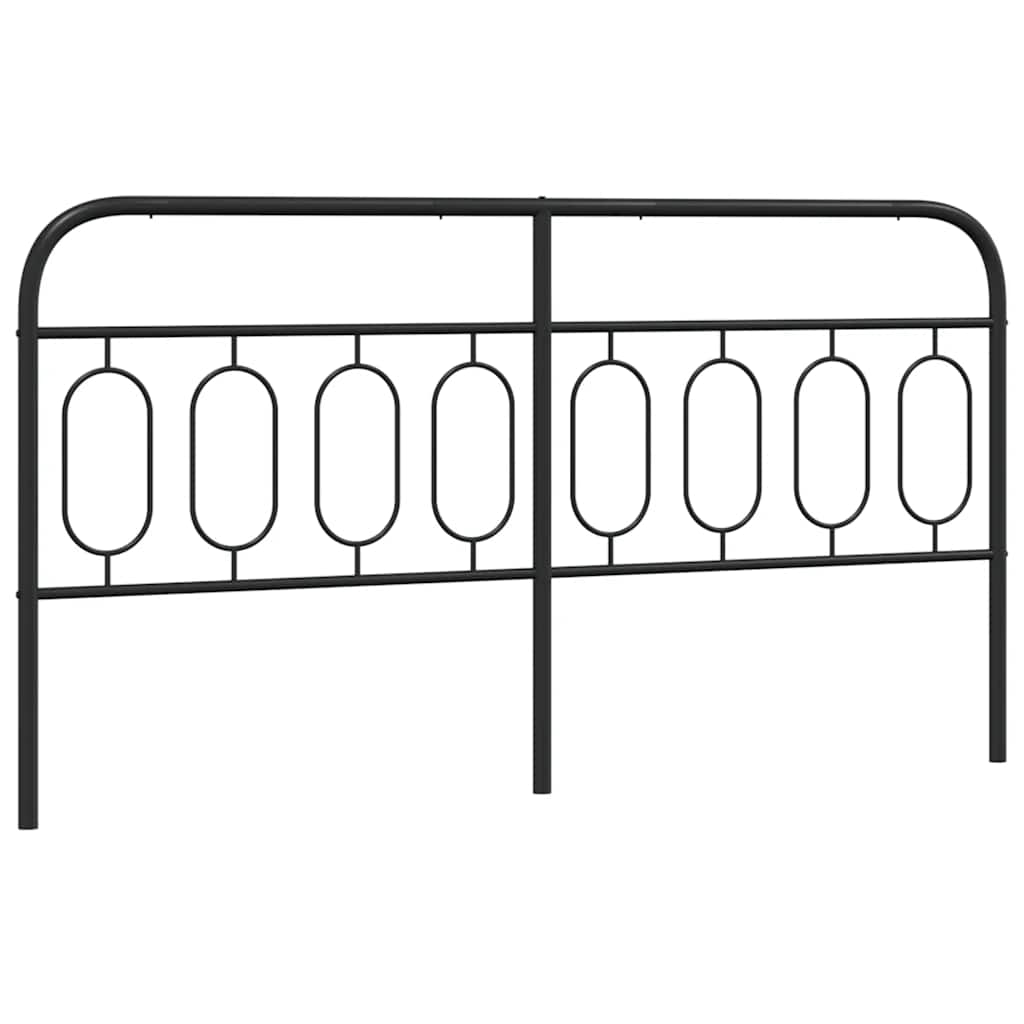 Metalno zamjensko uzglavlje crno 183 cm