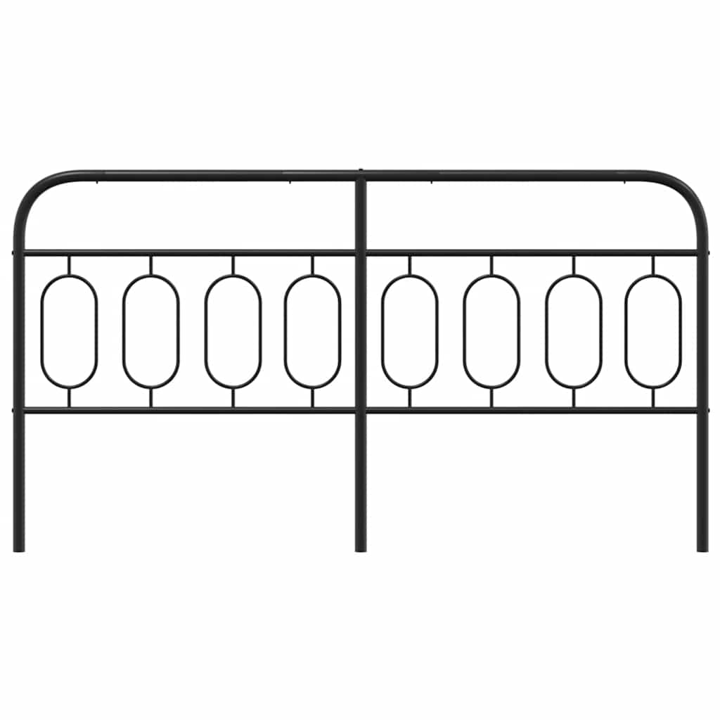 Metalno zamjensko uzglavlje crno 183 cm
