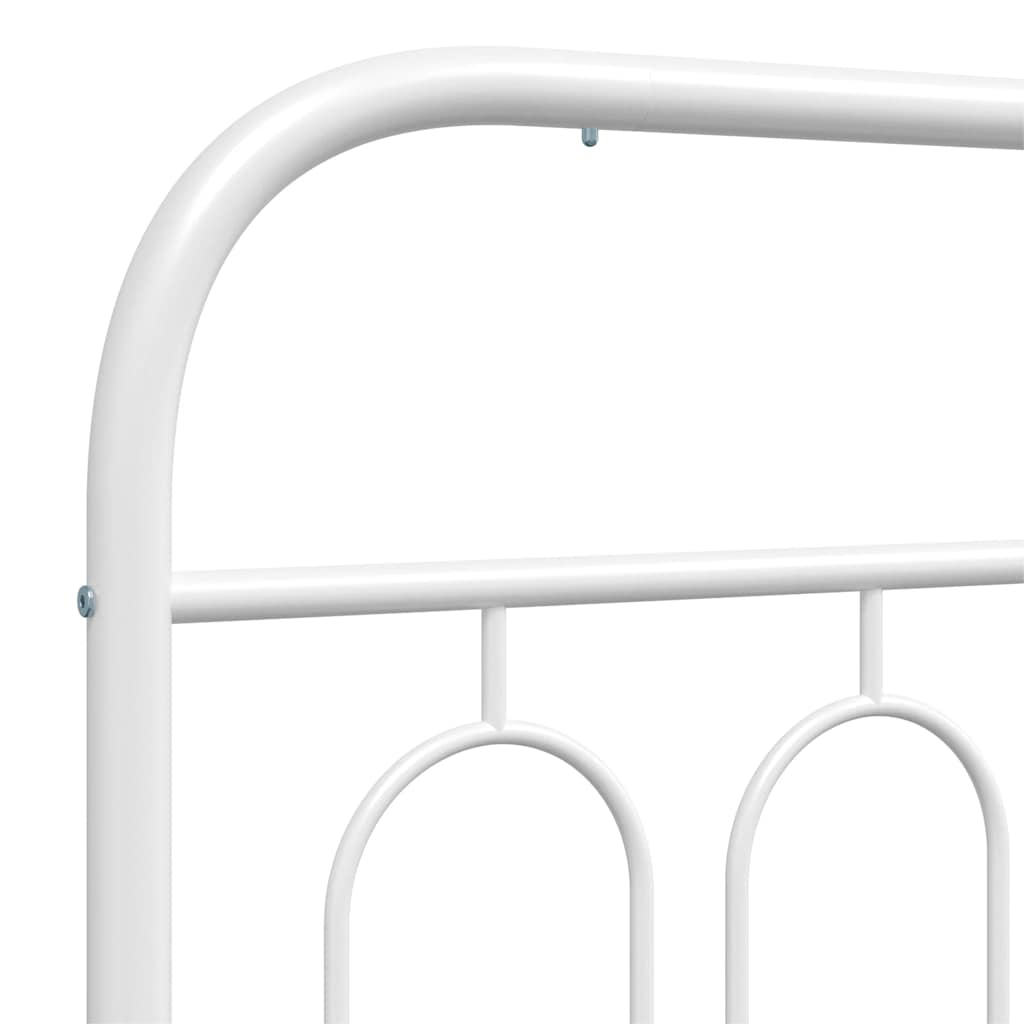 Metalno zamjensko uzglavlje bijelo 100 cm