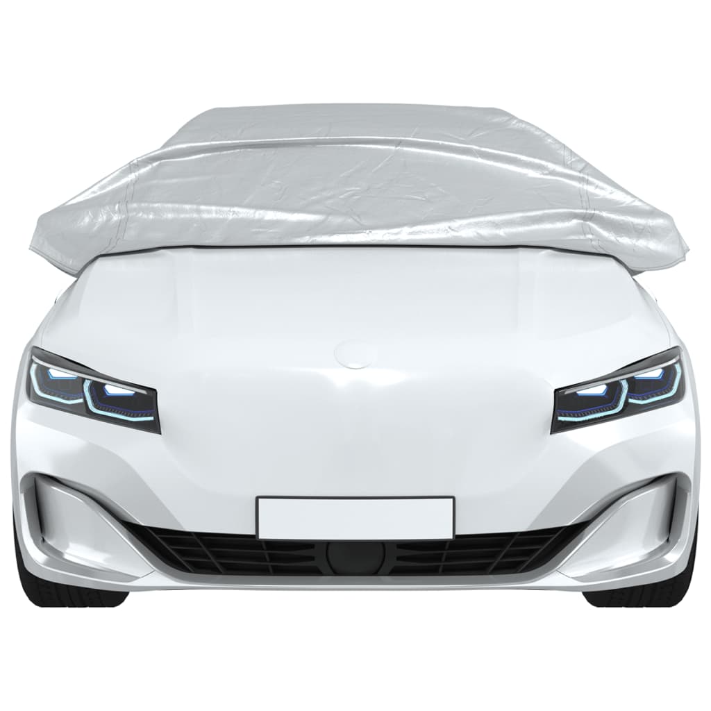 Navlaka za pola automobila s kukama srebrna L