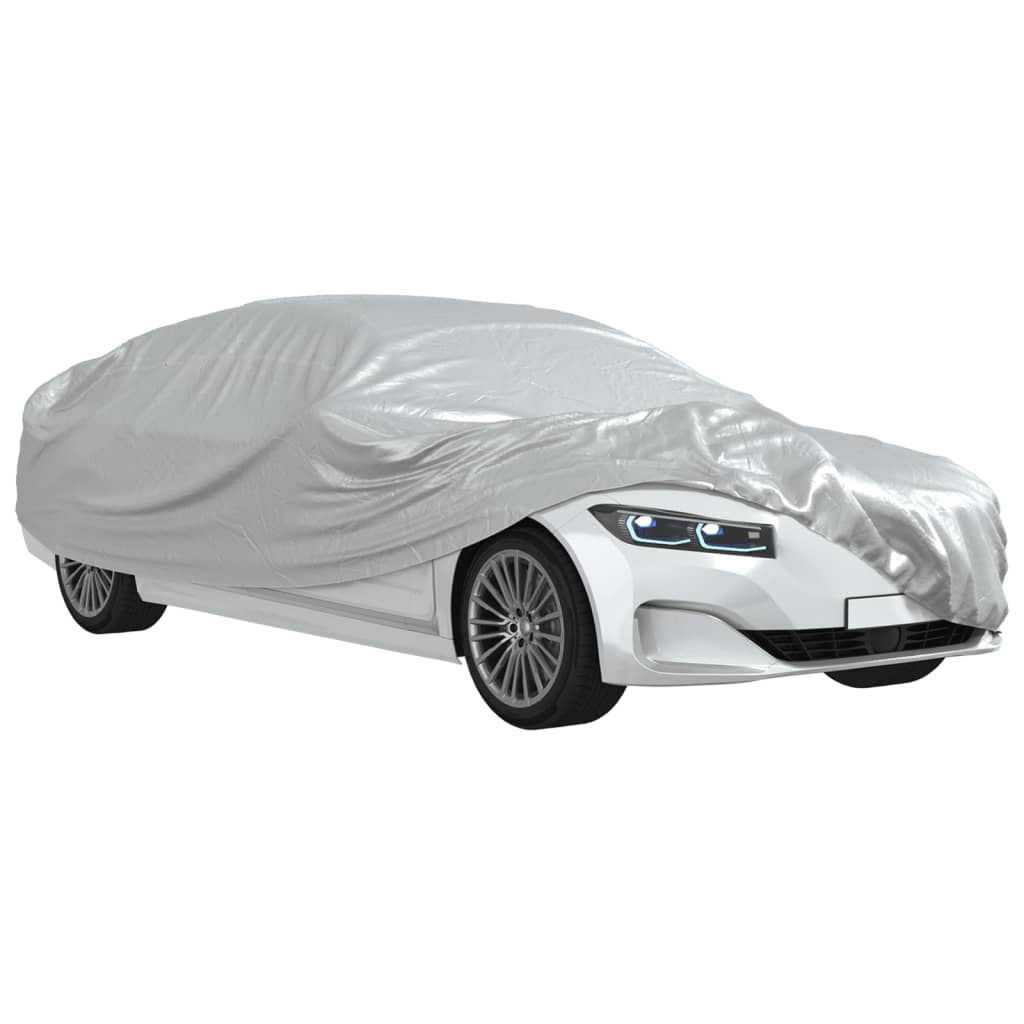 Automobilska navlaka za limuzinu s trakama srebrna XL PEVA