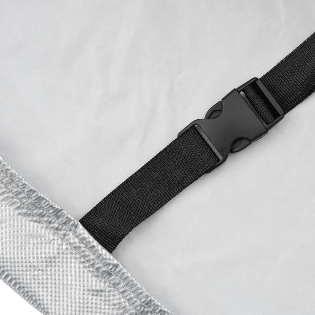 Automobilska navlaka za limuzinu s trakama srebrna XXL PEVA
