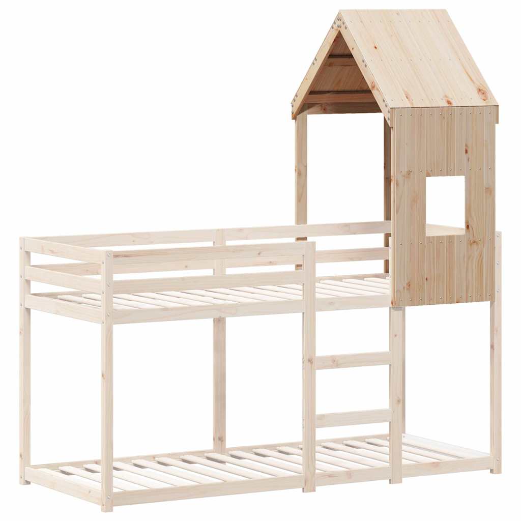 Krov za dječji krevet 60 x 99 x 139,5 cm od masivne borovine