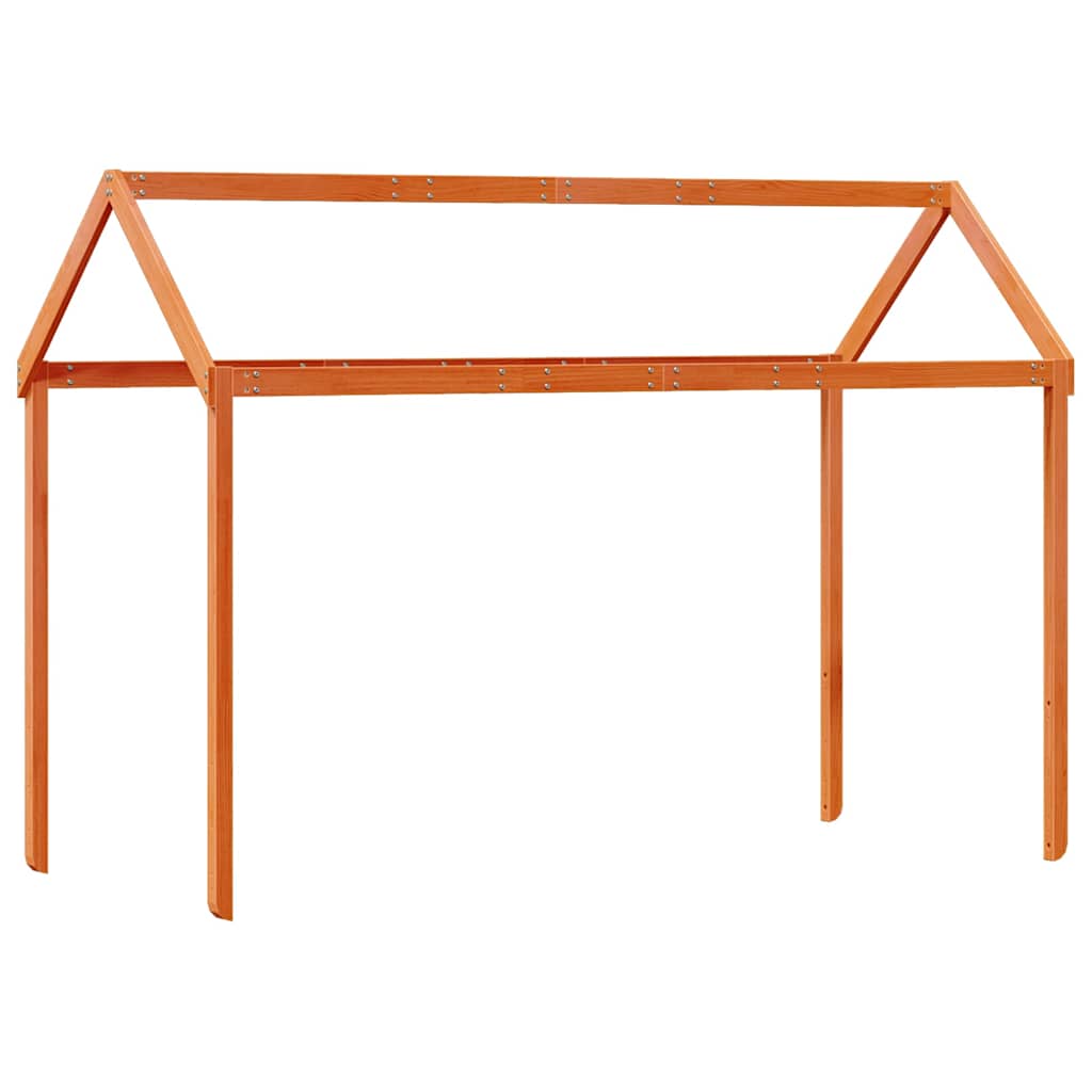 Krov za dječji krevet voštano smeđi 207x95,5x159 cm borovina