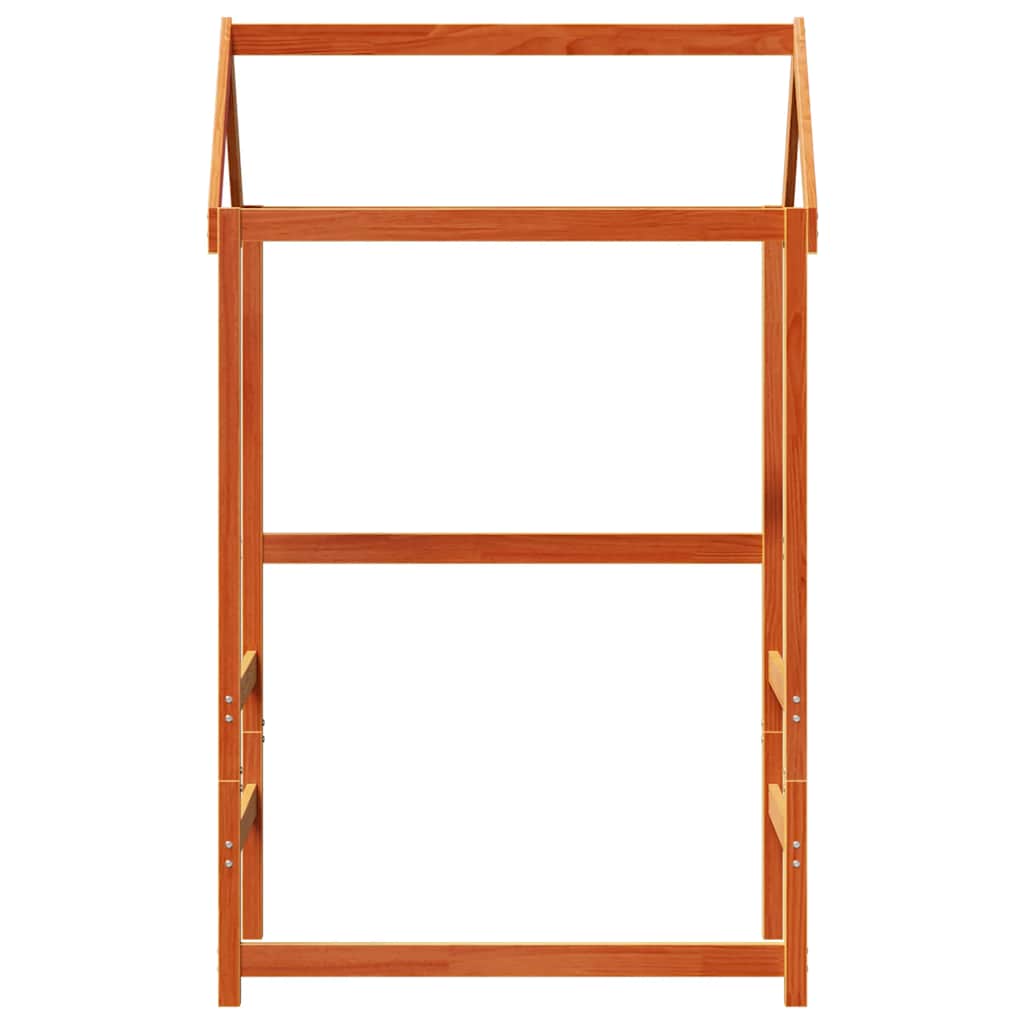 Krov za dječji krevet voštano smeđi 118x70x176,5 cm borovina