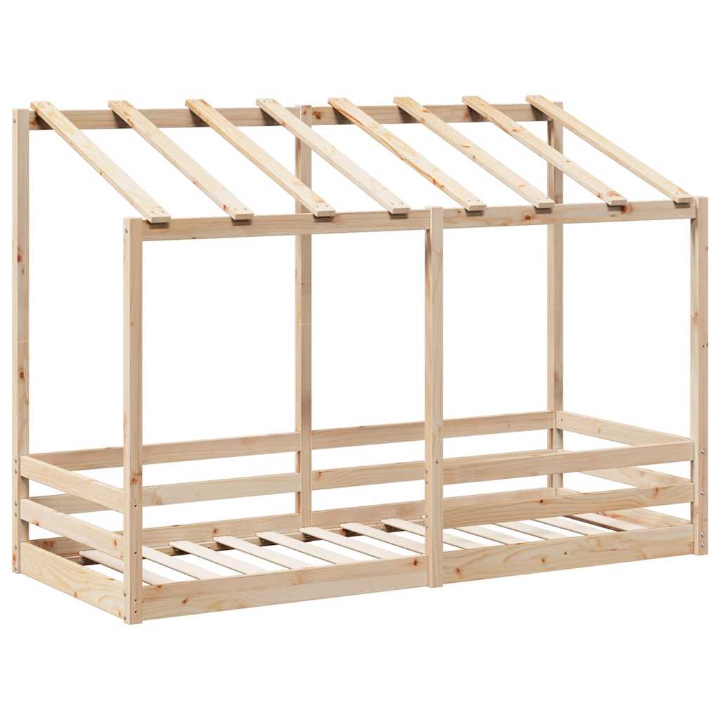 Dječji krevet s krovom 75 x 190 cm od masivne borovine