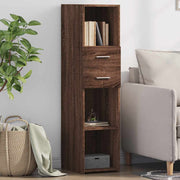 Visoka komoda boja hrasta 30 x 42,5 x 124 cm konstruirano drvo
