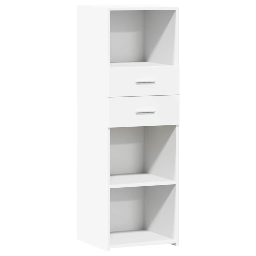 Visoka komoda bijela 40 x 42,5 x 124 cm od konstruiranog drva