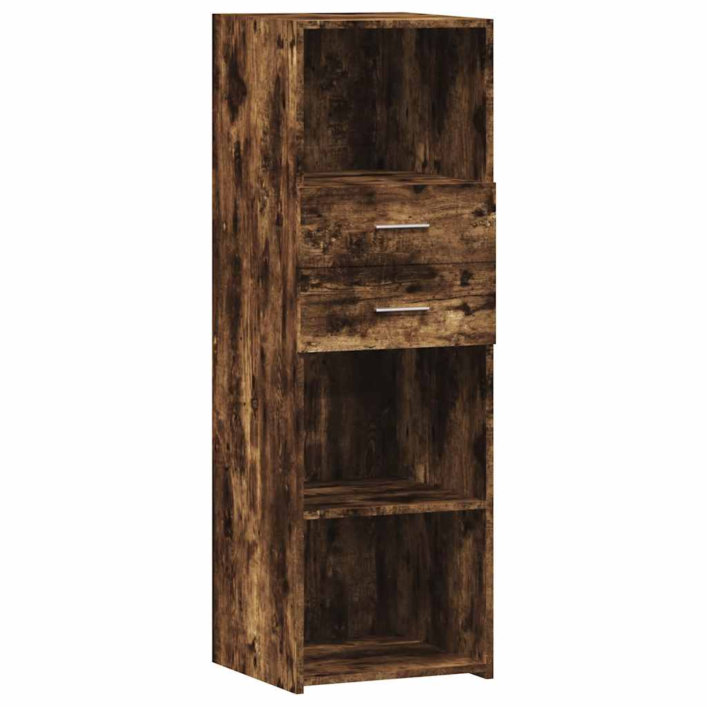Visoka komoda boja hrasta 40 x 42,5 x 124 cm konstruirano drvo