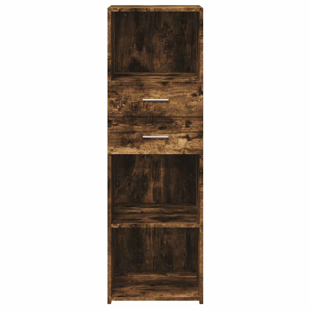 Visoka komoda boja hrasta 40 x 42,5 x 124 cm konstruirano drvo