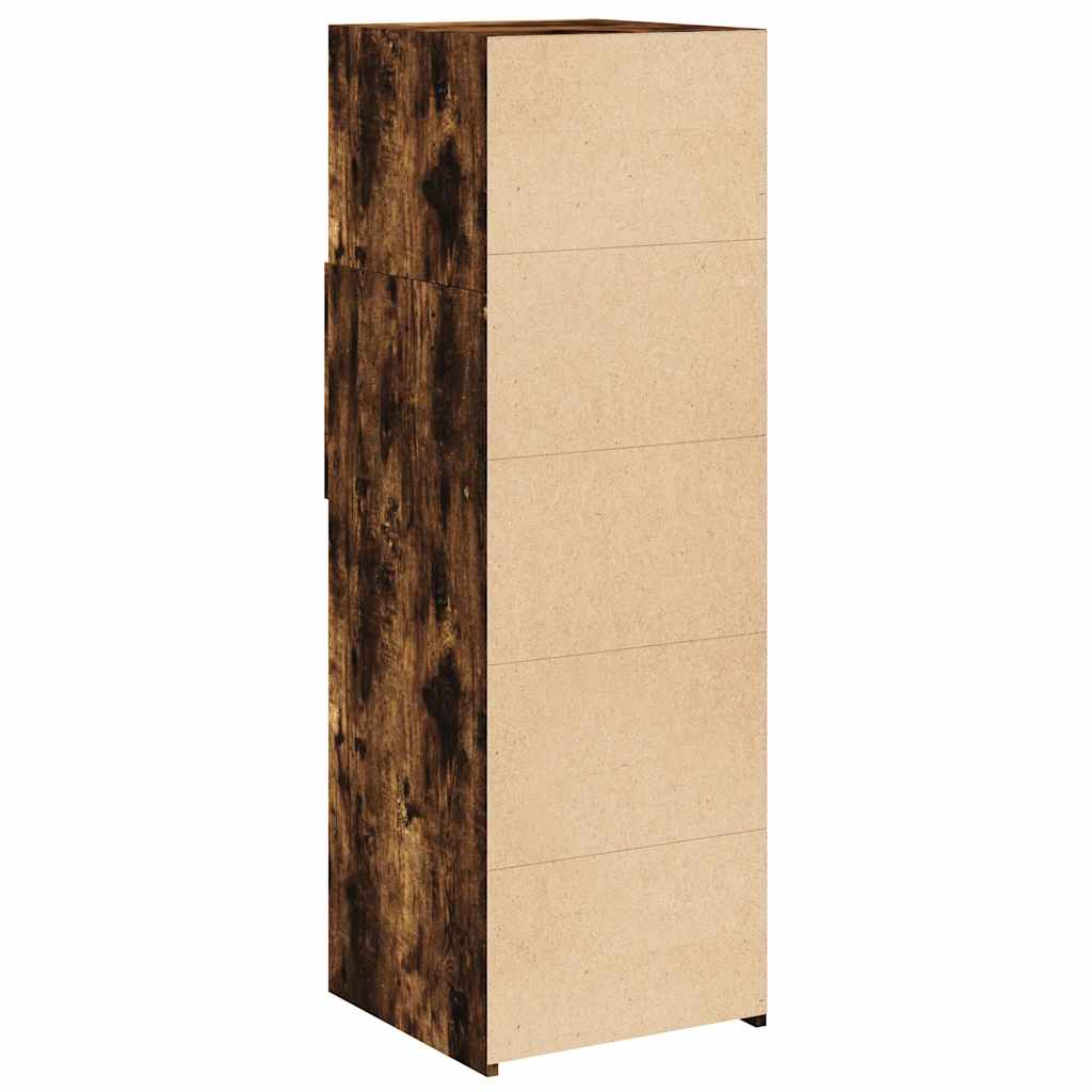 Visoka komoda boja hrasta 40 x 42,5 x 124 cm konstruirano drvo