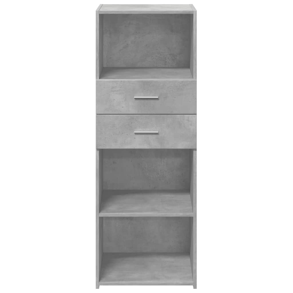 Visoka komoda boja betona 45 x 42,5 x 124 cm konstruirano drvo