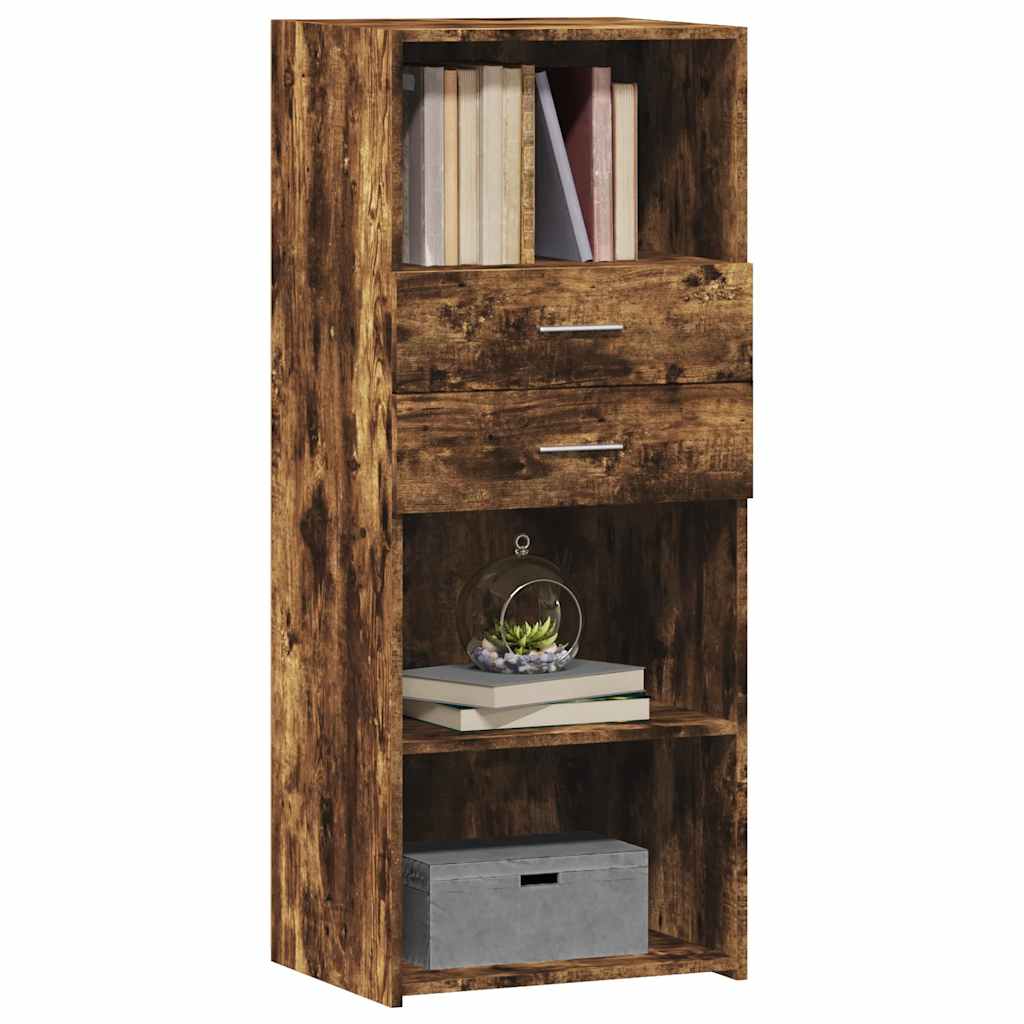 Visoka komoda boja hrasta 50 x 42,5 x 124 cm konstruirano drvo