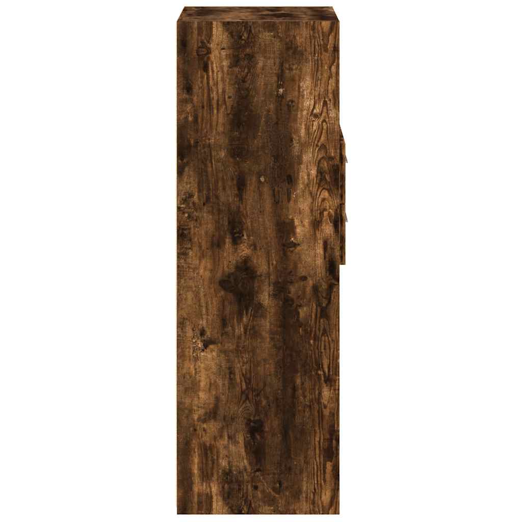 Visoka komoda boja hrasta 50 x 42,5 x 124 cm konstruirano drvo