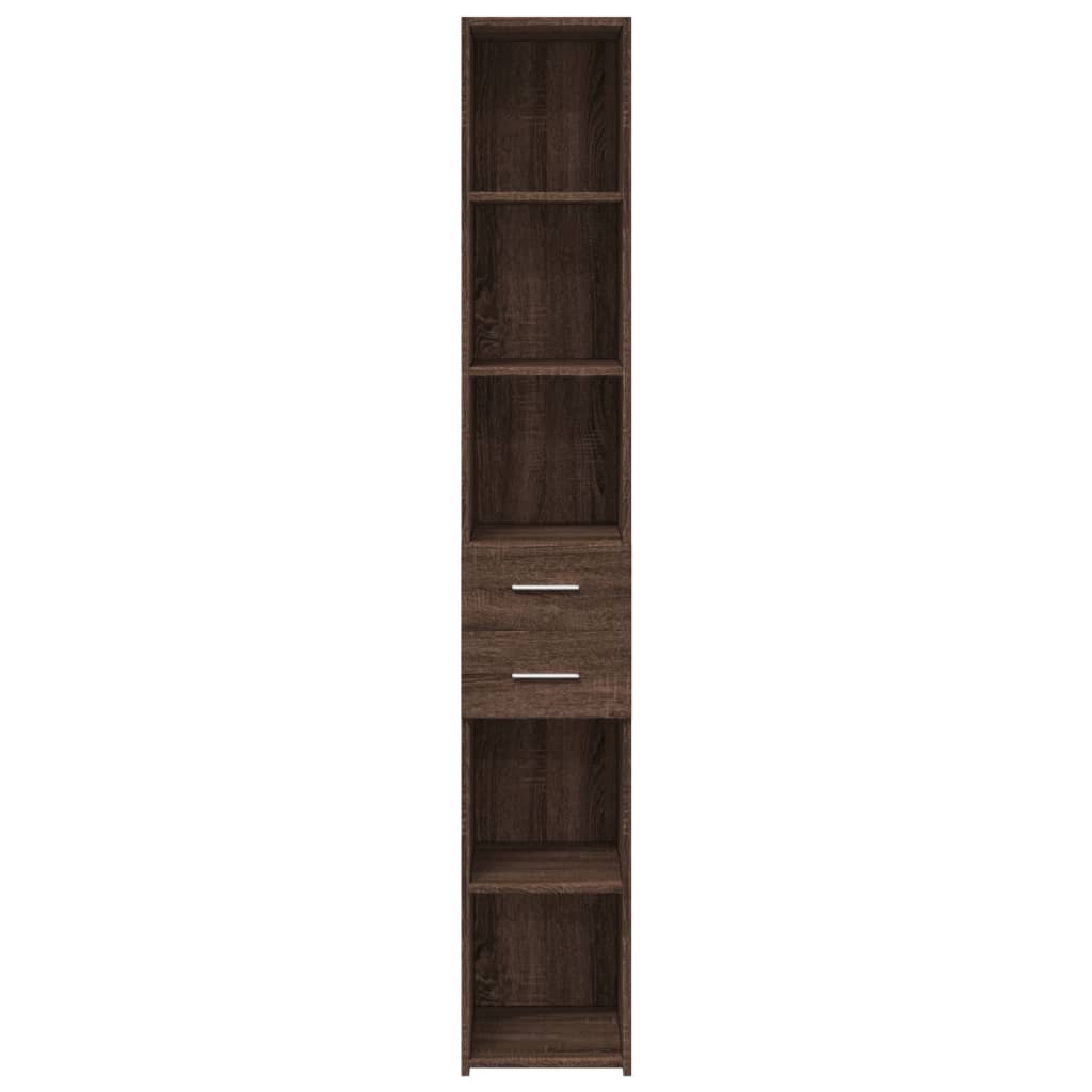 Visoka komoda boja hrasta 30x42,5x185 cm od konstruiranog drva