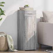 Komoda boja sivog hrasta sonome 30x42,5x93 cm konstruirano drvo