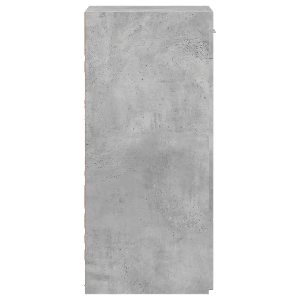 Komoda siva boja betona 40 x 42,5 x 93 cm od konstruiranog drva