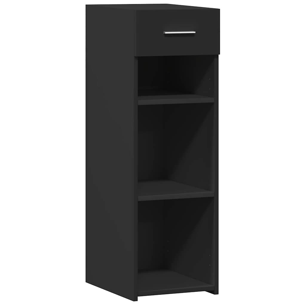 Komoda crna 30 x 42,5 x 93 cm od konstruiranog drva