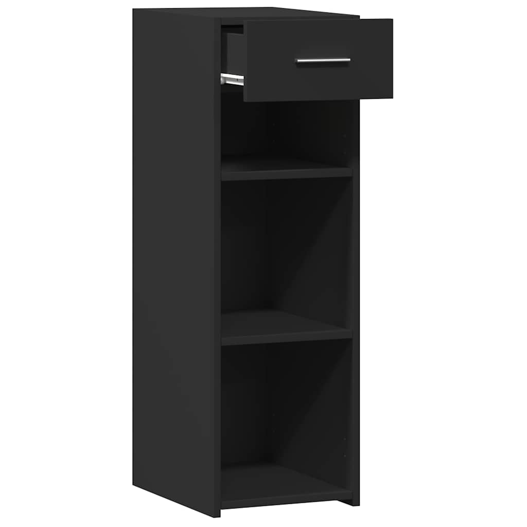 Komoda crna 30 x 42,5 x 93 cm od konstruiranog drva
