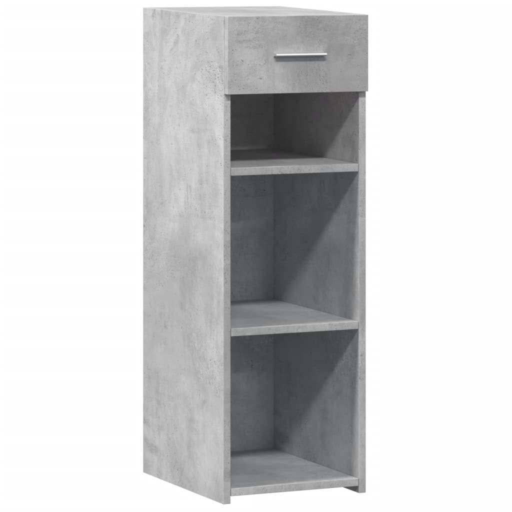 Komoda siva boja betona 30x42,5x93 cm od konstruiranog drva