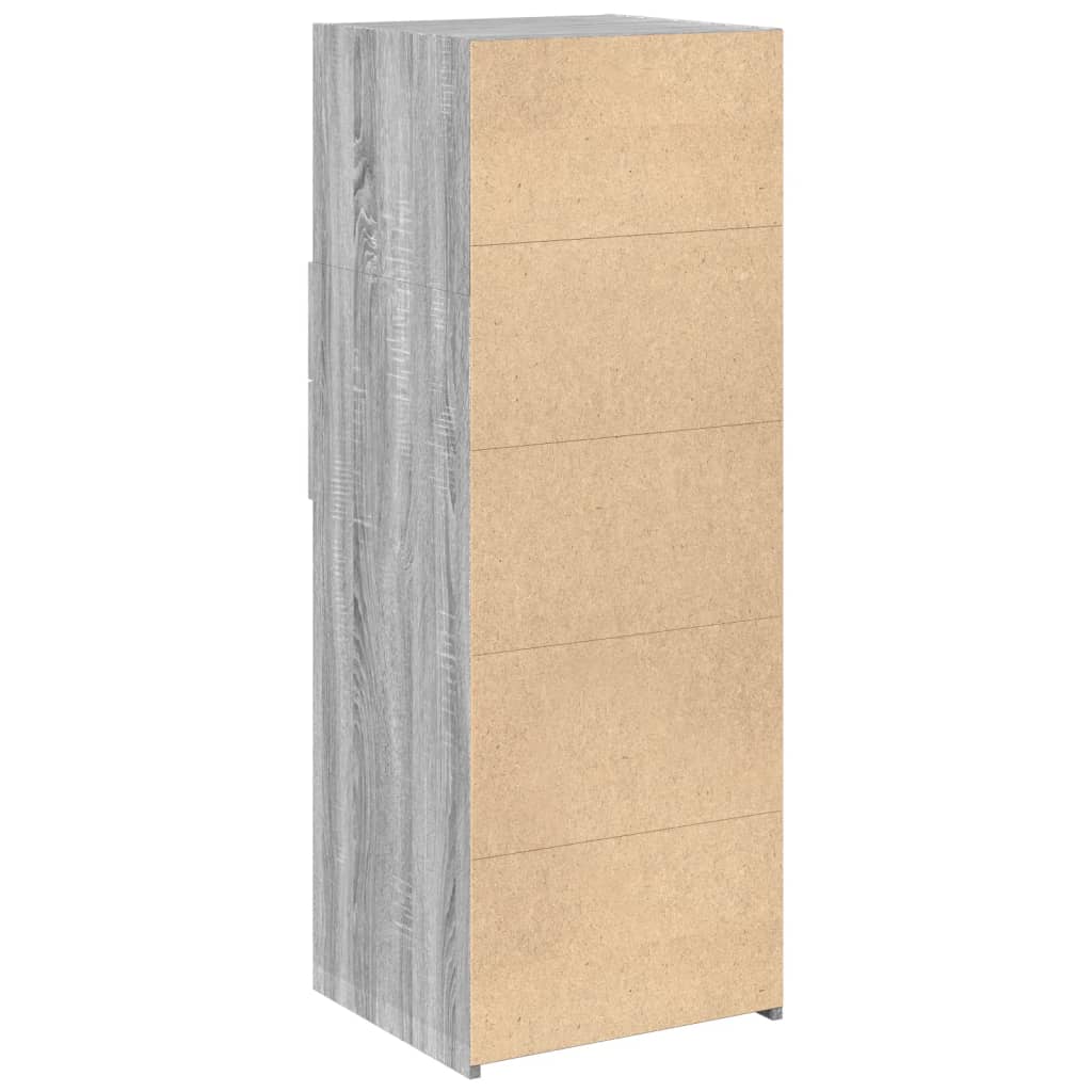 Komoda boja sivog hrasta sonome 30x42,5x93 cm konstruirano drvo