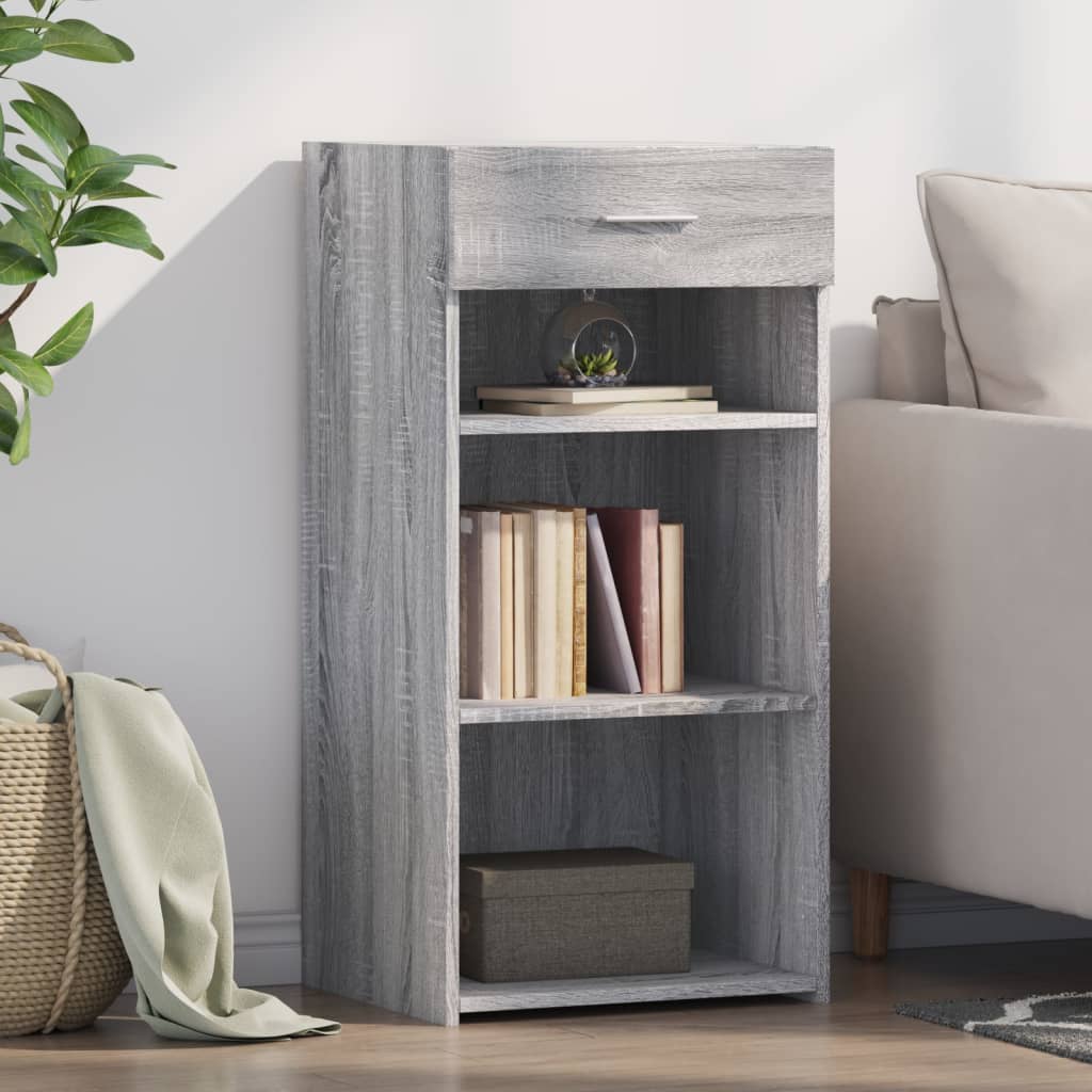 Komoda boja sivog hrasta sonome 45x42,5x93 cm konstruirano drvo