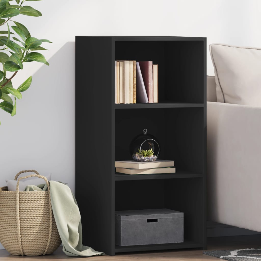 Komoda crna 45x41x93 cm od konstruiranog drva