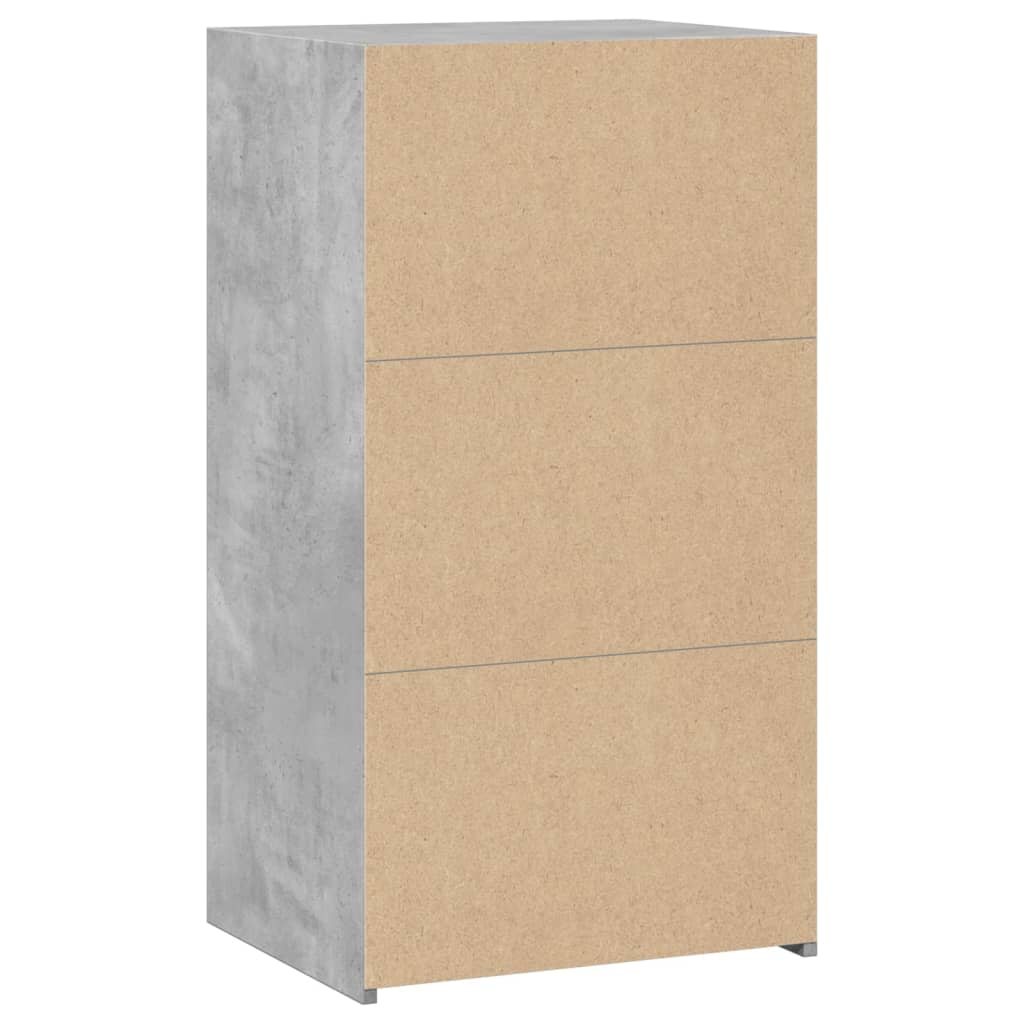 Komoda siva boja betona 50x41x93 cm od konstruiranog drva