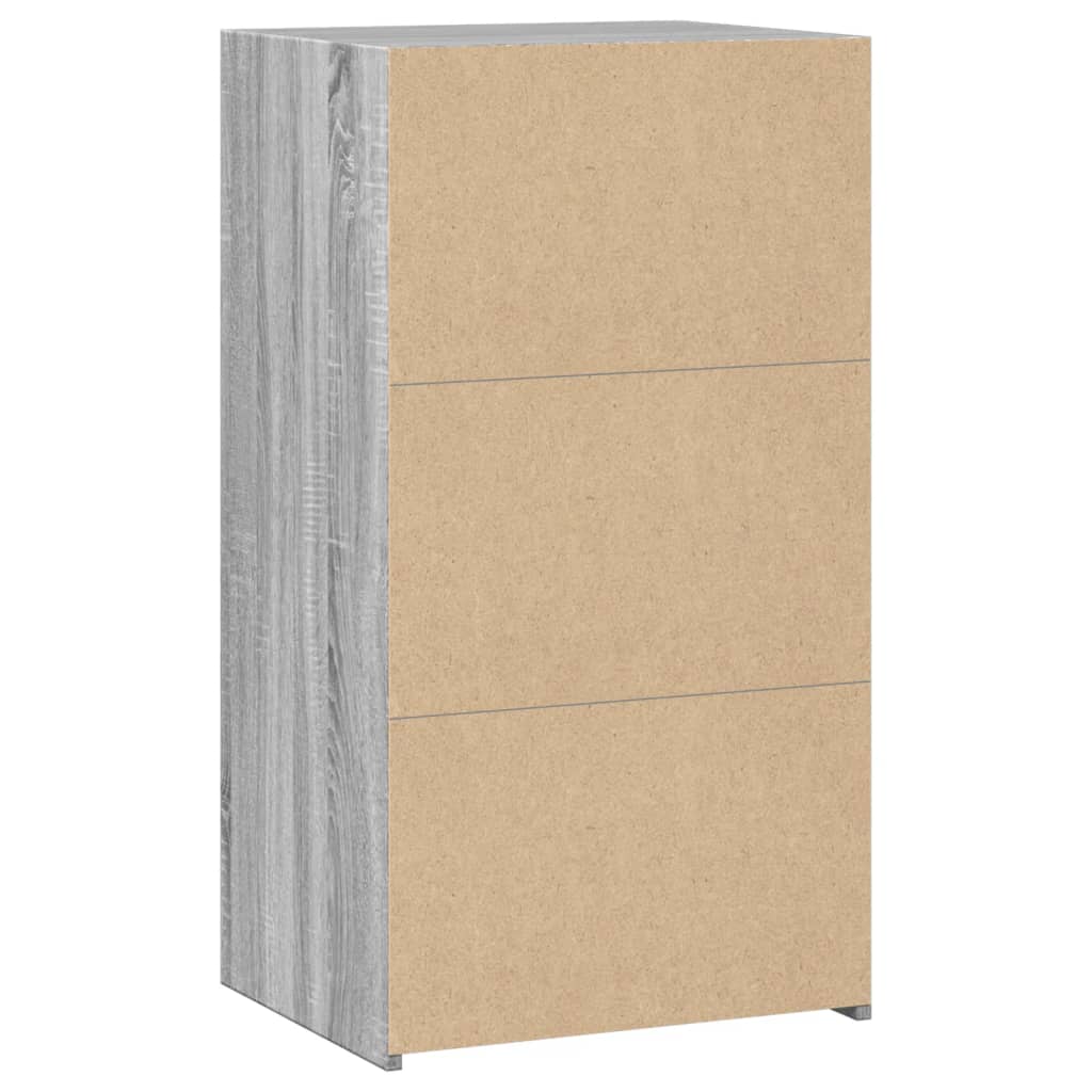 Komoda siva boja hrasta 50x41x93 cm konstruirano drvo