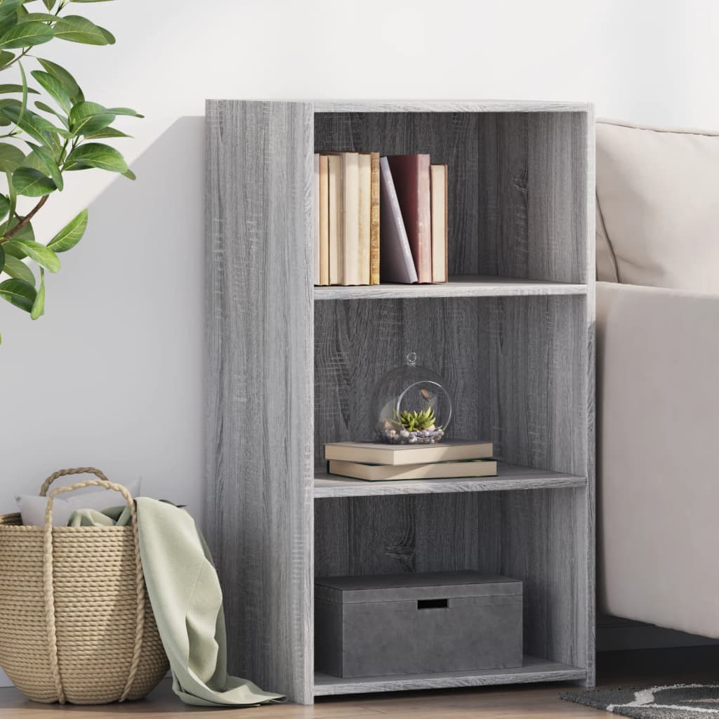 Komoda siva boja hrasta 50x41x93 cm konstruirano drvo