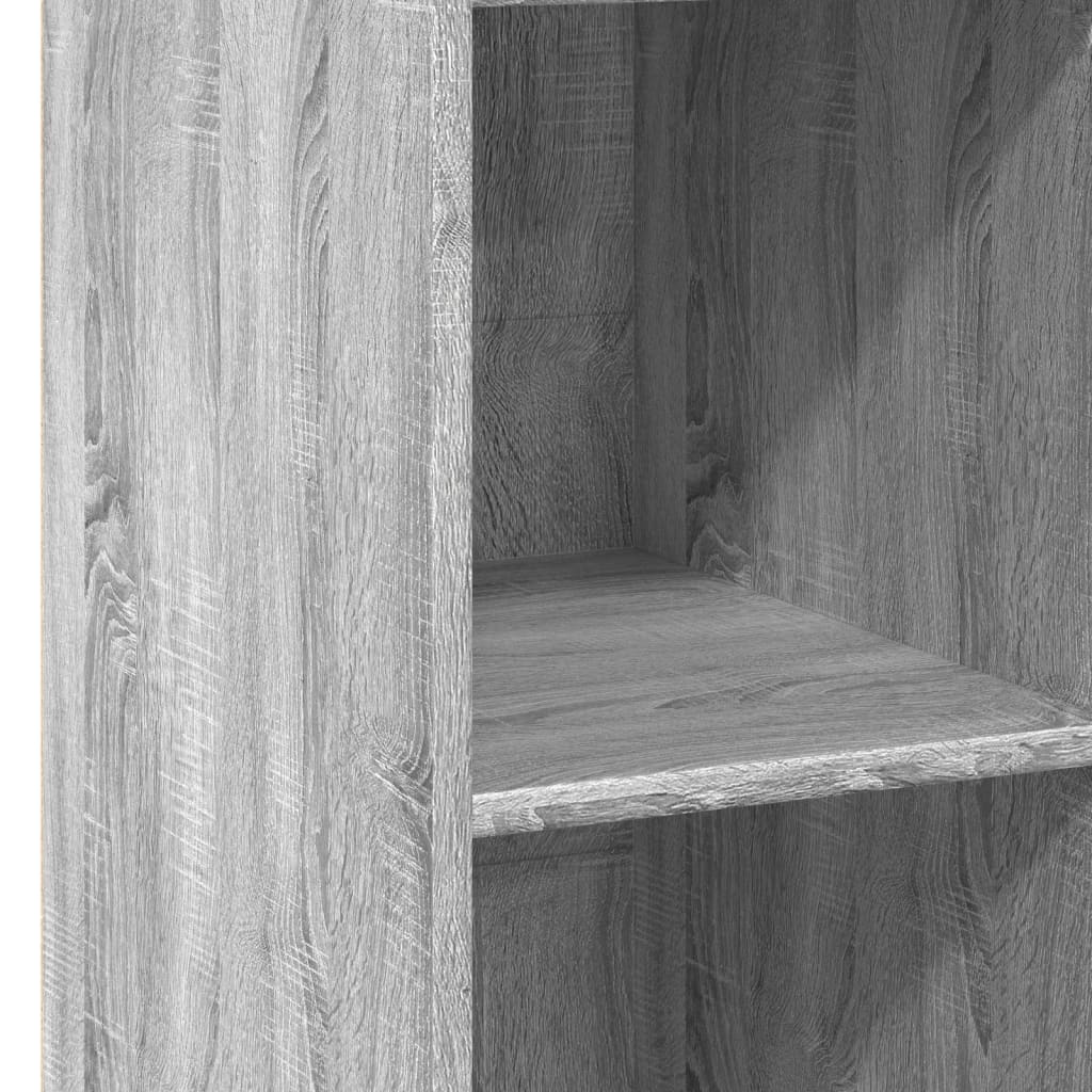 Visoka komoda siva sonome 30x41x124 cm od konstruiranog drva